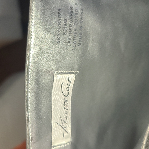 Kenneth Cole gray leather tall boots - Picture 8 of 10